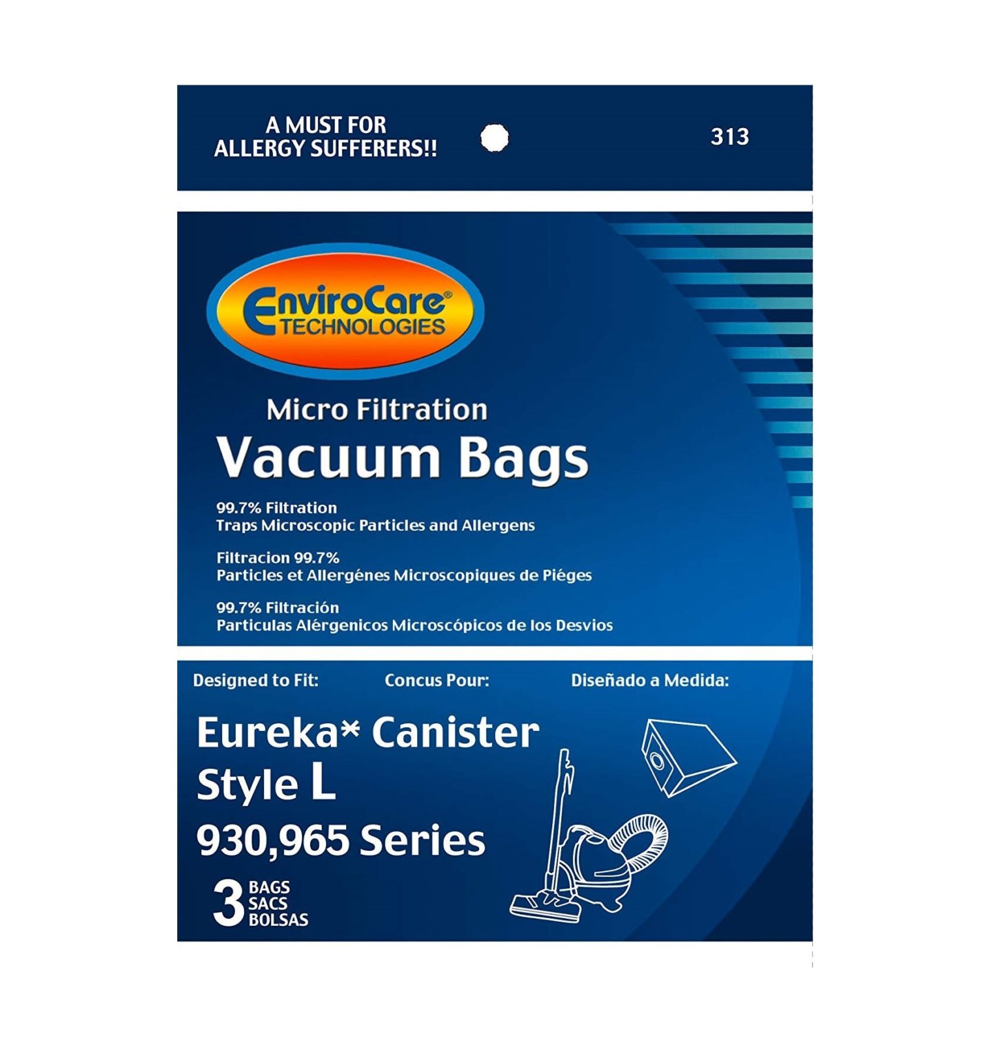 Eureka L Vacuum Bags 3 Pack A To Z Vacuum